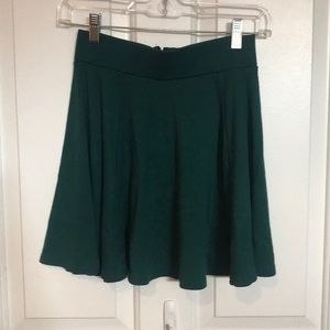 emerald green skater skirt